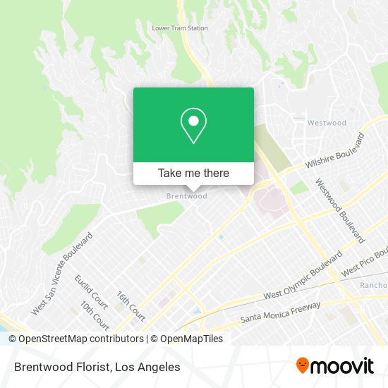 Brentwood Florist map