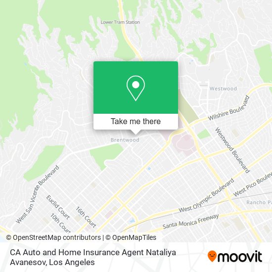 CA Auto and Home Insurance Agent Nataliya Avanesov map