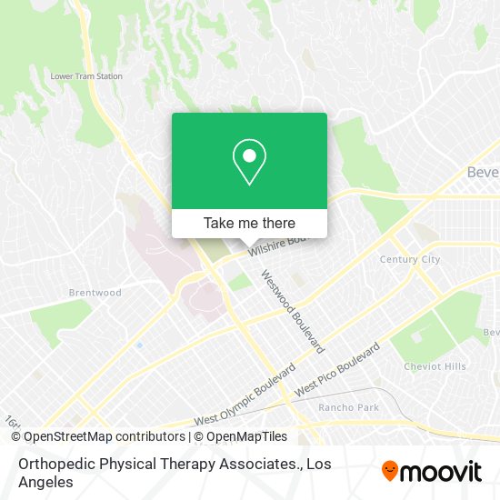 Mapa de Orthopedic Physical Therapy Associates.