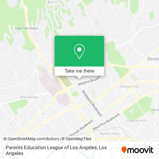 Mapa de Parents Education League of Los Angeles
