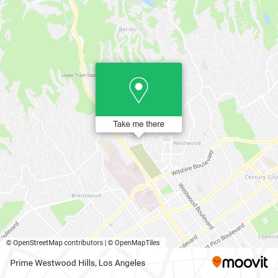 Prime Westwood Hills map