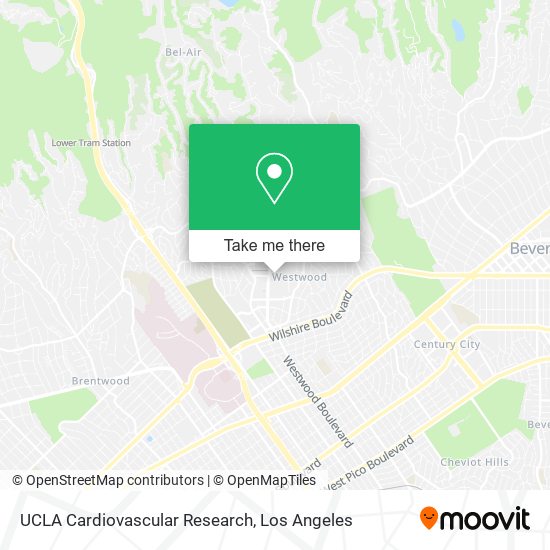 UCLA Cardiovascular Research map