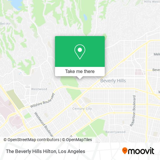 The Beverly Hills Hilton map