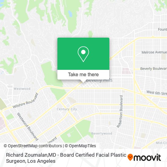 Richard Zoumalan,MD - Board Certified Facial Plastic Surgeon map