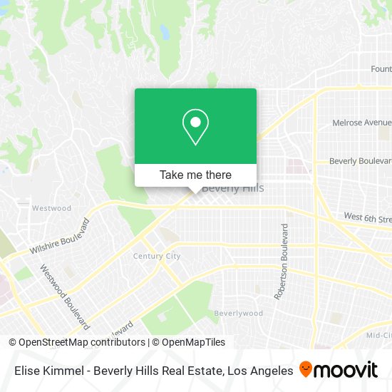 Elise Kimmel - Beverly Hills Real Estate map