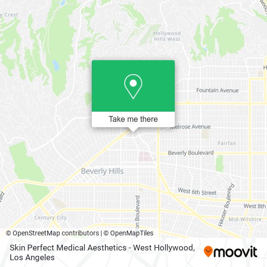 Mapa de Skin Perfect Medical Aesthetics - West Hollywood