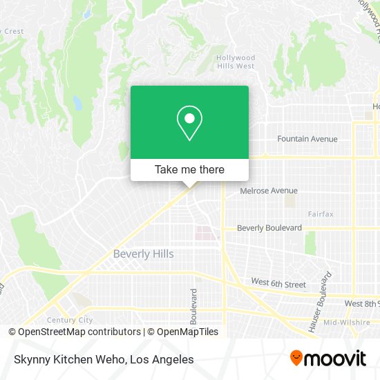 Skynny Kitchen Weho map