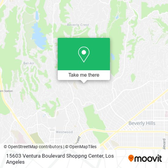 15603 Ventura Boulevard Shoppng Center map