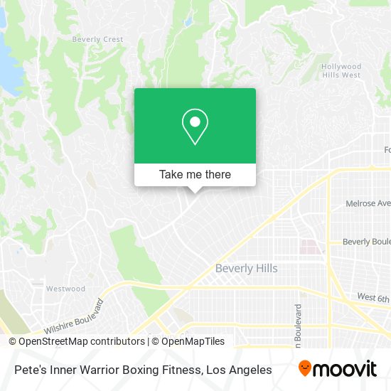 Pete's Inner Warrior Boxing Fitness map