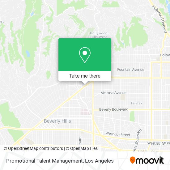 Promotional Talent Management map