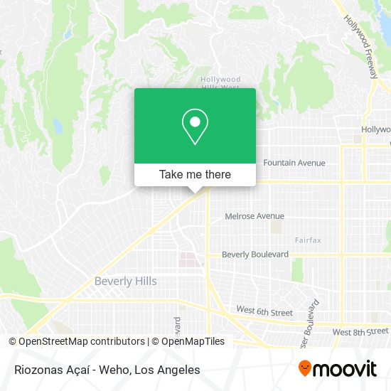 Riozonas Açaí - Weho map