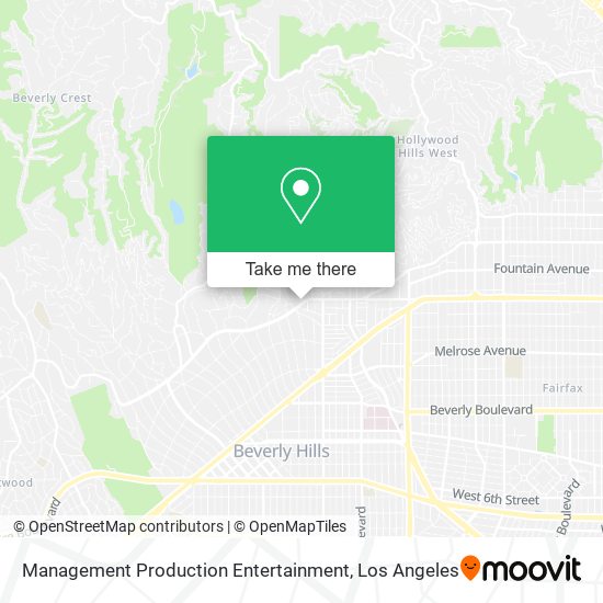 Management Production Entertainment map