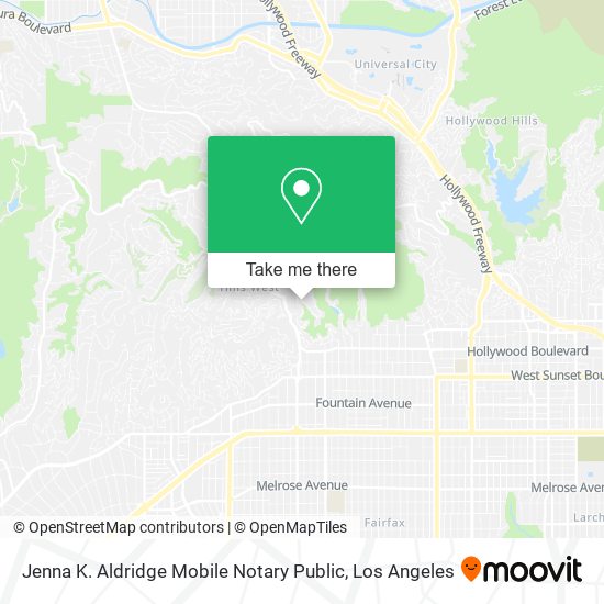 Mapa de Jenna K. Aldridge Mobile Notary Public