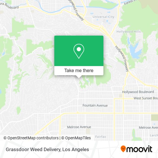 Mapa de Grassdoor Weed Delivery