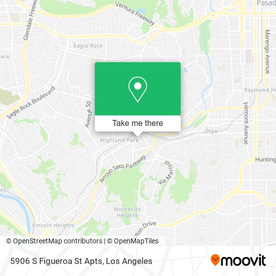 5906 S Figueroa St Apts map