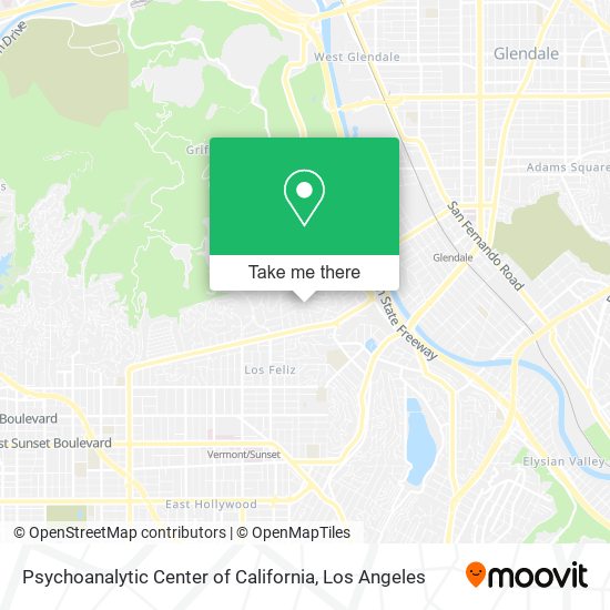 Psychoanalytic Center of California map