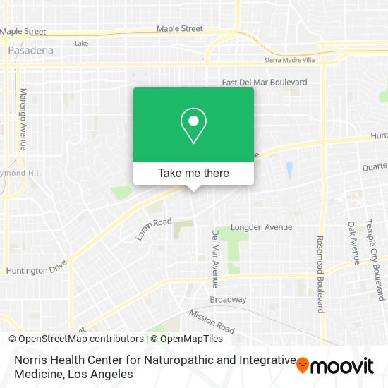 Mapa de Norris Health Center for Naturopathic and Integrative Medicine