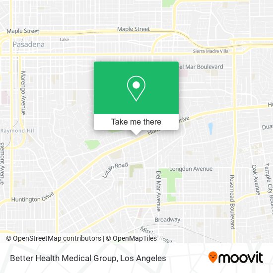 Mapa de Better Health Medical Group
