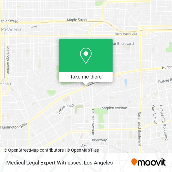 Medical Legal Expert Witnesses map