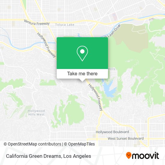 Mapa de California Green Dreams