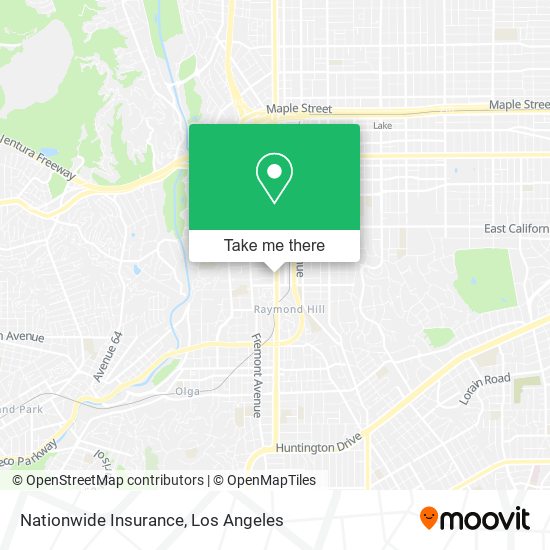 Mapa de Nationwide Insurance