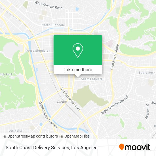 South Coast Delivery Services map