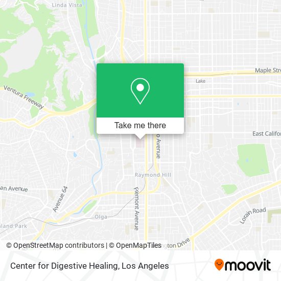 Mapa de Center for Digestive Healing