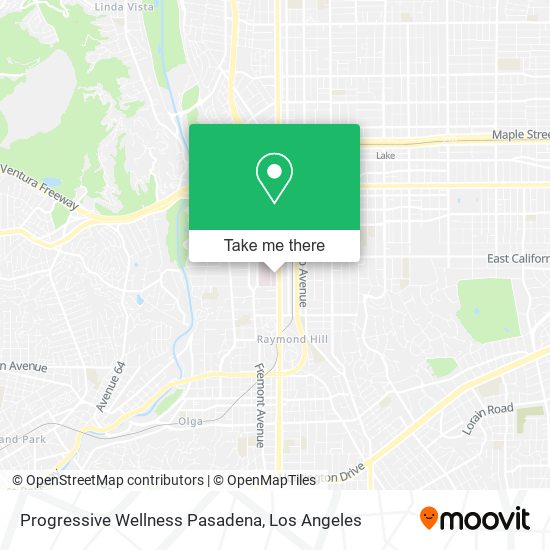 Progressive Wellness Pasadena map