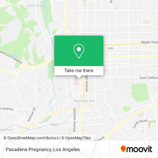 Mapa de Pasadena Pregnancy