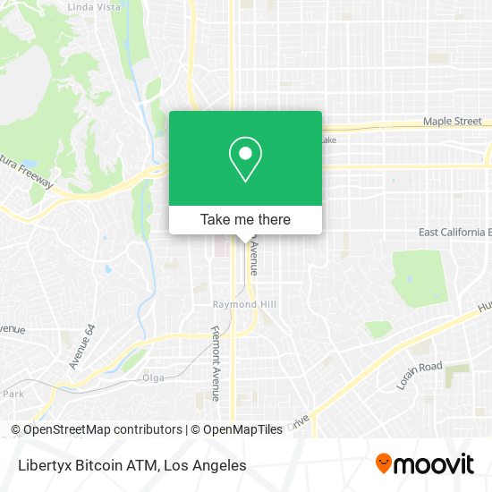 Mapa de Libertyx Bitcoin ATM