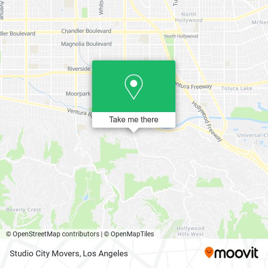 Studio City Movers map