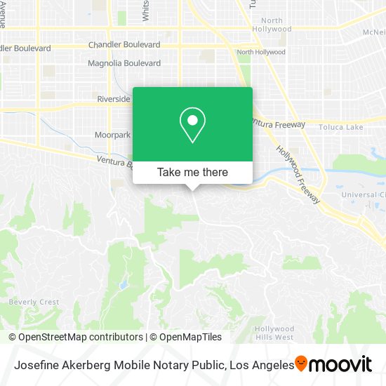 Josefine Akerberg Mobile Notary Public map