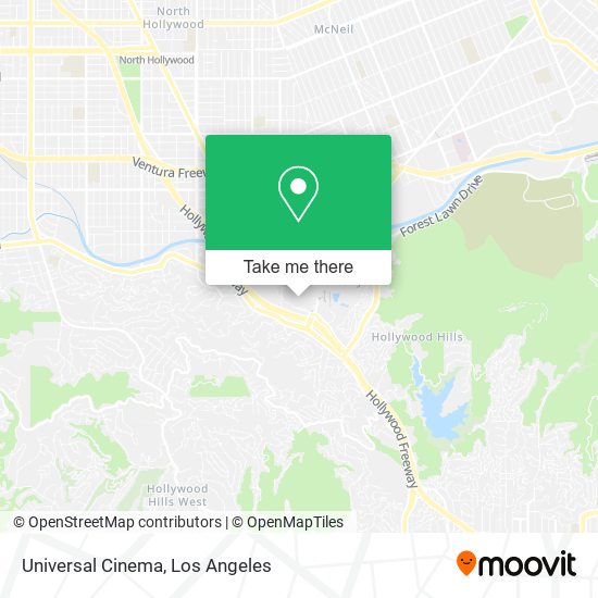 Mapa de Universal Cinema