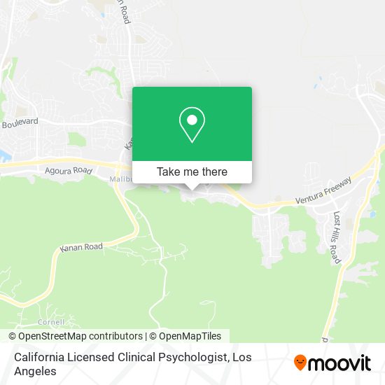 California Licensed Clinical Psychologist map