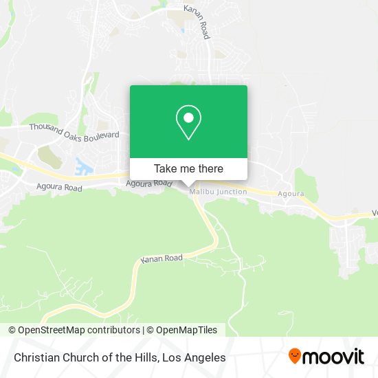 Christian Church of the Hills map