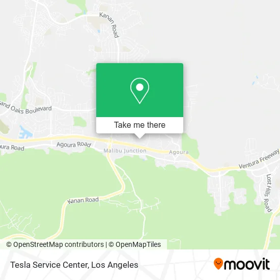 Tesla Service Center map