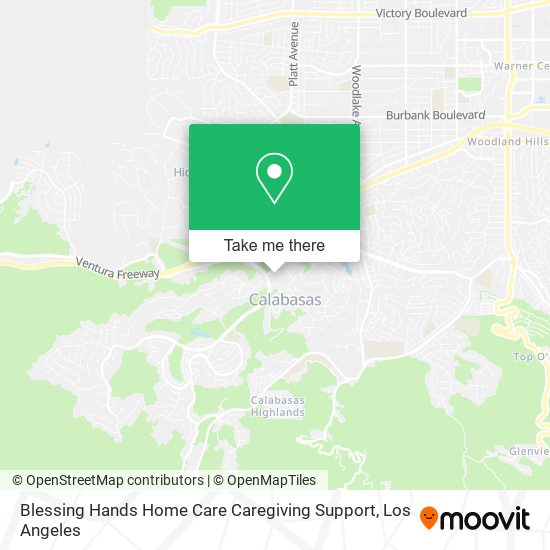 Blessing Hands Home Care Caregiving Support map