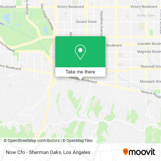 Mapa de Now Cfo - Sherman Oaks