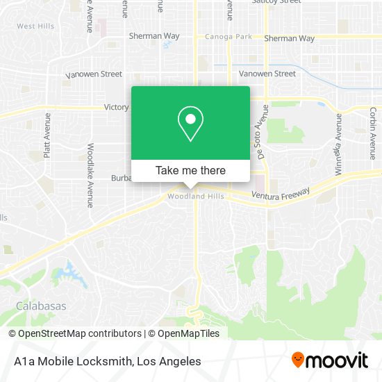 A1a Mobile Locksmith map