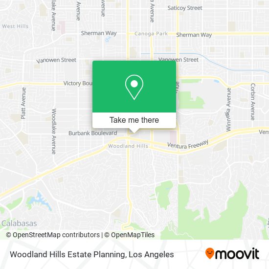 Woodland Hills Estate Planning map
