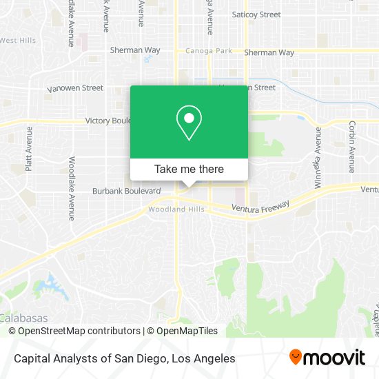 Mapa de Capital Analysts of San Diego