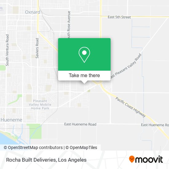 Rocha Built Deliveries map