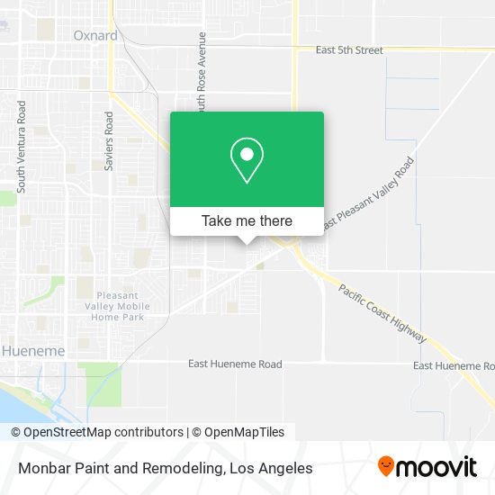 Monbar Paint and Remodeling map