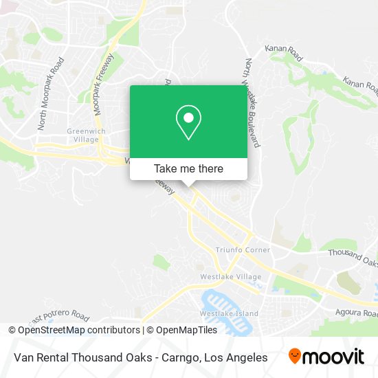 Van Rental Thousand Oaks - Carngo map