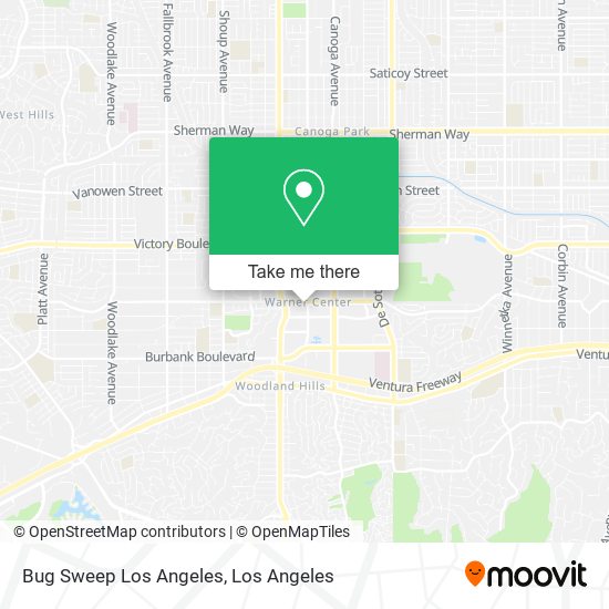 Mapa de Bug Sweep Los Angeles