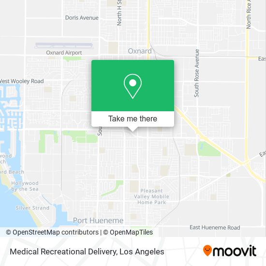 Medical Recreational Delivery map