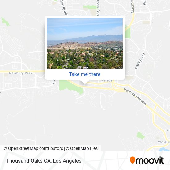 Thousand Oaks CA map