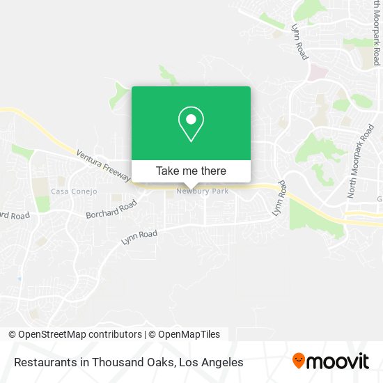 Restaurants in Thousand Oaks map