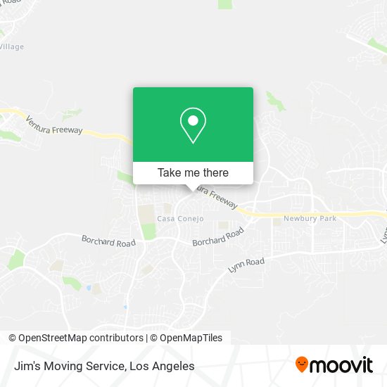 Jim's Moving Service map