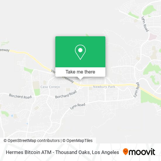 Hermes Bitcoin ATM - Thousand Oaks map
